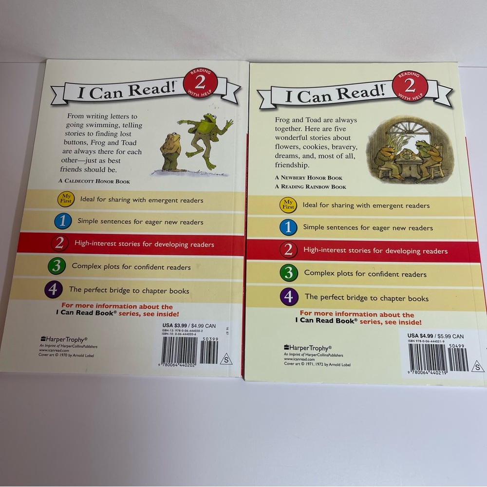 LOT OF 2 FROG AND TOAD PAPERBACK BOOKS Level 2 - Picture 2 of 6